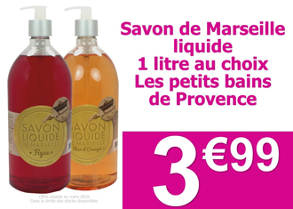 Savon de Marseille liquide 1 litre - Pharmacie Bir Hakeim Paris 15ème