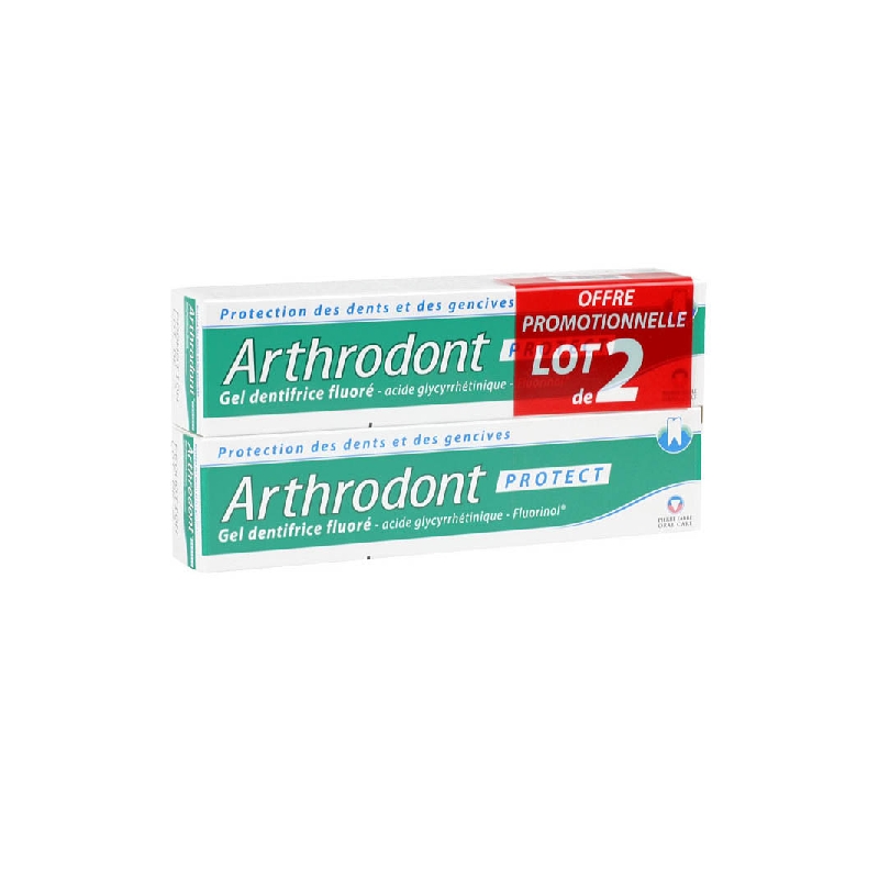 Achetez ARTHRODONT Protection Gel dentifrice fluoré 2 Tube de 75ml