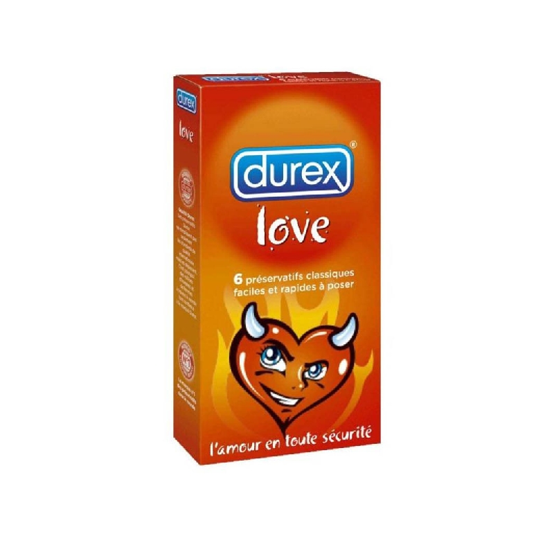 Achetez DUREX LOVE Préservatif avec réservoir lubrifié Boîte de 6