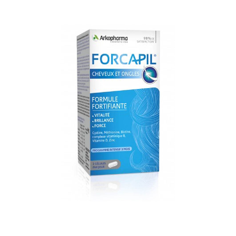 Achetez FORCAPIL FORTIFIANT GEL CHEVEUX ET ONGLES Pilulier de 180+60