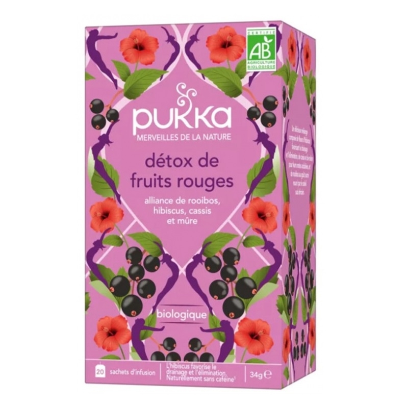 Achetez PUKKA BIO Tisane DETOX FRUITS ROUGES 20 Sachet