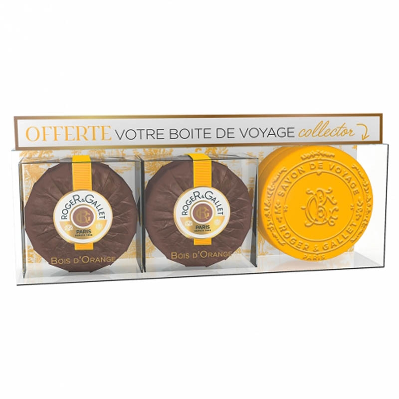 Achetez ROGER GALLET BOIS D'ORANGE Savon frais Coffret par 2 de 100g+B collector