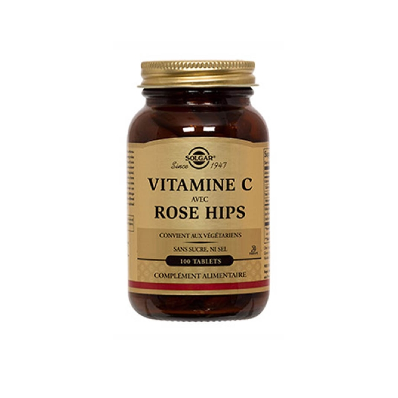 Achetez SOLGAR Vitamine C 500 Rose Hips Tablette Pot de 100