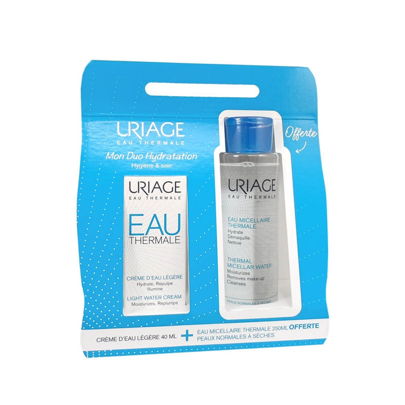 Achetez URIAGE EAU THERMALE Crème d'eau légère peau normale à mixte Tube de 40ml+Eau micellaire PNS